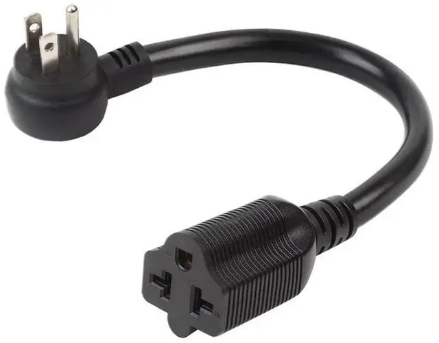 Main image of Down Angle 4-1 12AWG Heavy Duty 15 Amp Household AC Plug,5-15P to 5-20R,5-15P to 6-15R, 515 to 620, AC Power Adapter, L=1FT AC0032