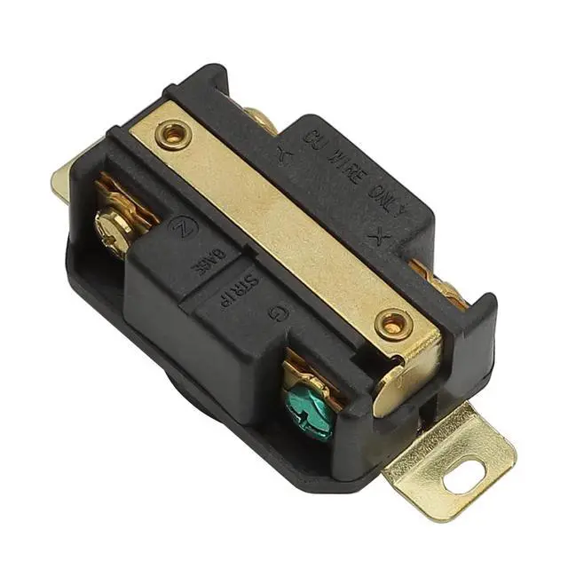 Alt view image 4 of 6 - Nema L15-20R 20A 250V 3 Pole 4 Wire Industrial Grade Locking Female Receptacle Connector, Industrial Twist Lock L15-20 20-Amp Generator Receptacle. UL CUL certificated LK-2422F