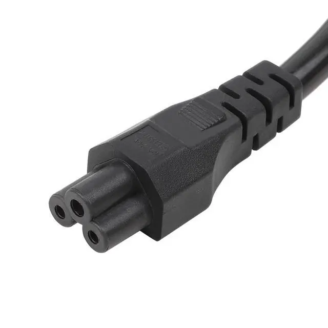 Alt view image 3 of 3 - Short 1-Feet C5 Power Cord, Short USA 3-Prong Male to IEC 320 C5 Power Cable, Nemav5-15P to C5 for Desktop Chargers, Etc