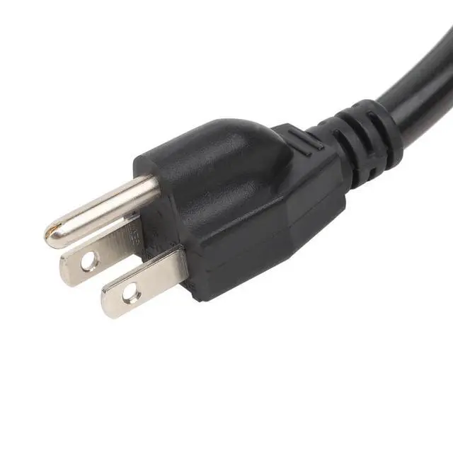 Alt view image 2 of 3 - Short 1-Feet C5 Power Cord, Short USA 3-Prong Male to IEC 320 C5 Power Cable, Nemav5-15P to C5 for Desktop Chargers, Etc