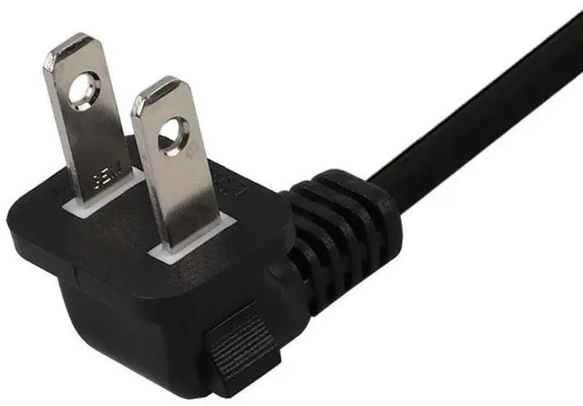 Alt view image 4 of 4 - TV Power Cord,12FT/3.65Meter Dual Angled (L-Type Angle) IEC 320 C7 to Nema 1-15P AC Power Cord, NISPT-2 18AWG 2-Slot 90 Degree Nema 1-15P to IEC C7 (Figure 8) Right Angle AC Power Cable