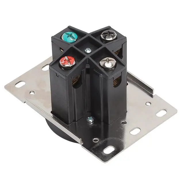 Alt view image 5 of 5 - NEMA 14-60R 60 Amps 125/250V 3 Pole 4 Wire Flush Mounting Receptacle, ETL Listed Straight Blade Power Outlet for Welder/Generator, Heavy Duty Industrial Grade, Grounding
