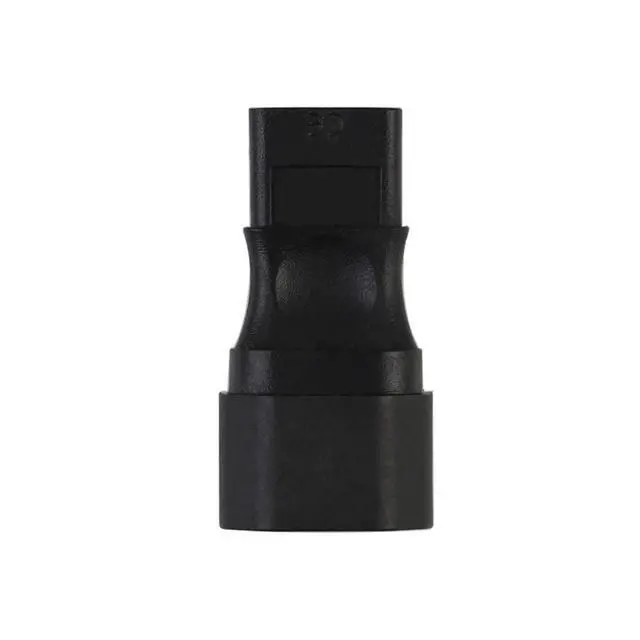 Alt view image 5 of 5 - IEC 320 C14 Male to C9 Power Adapter, IEC 3-Prong Male to 2-Prong C9 Replacement Ac Adapter for Roland, Revox & Marantz and Older Audio Devices.