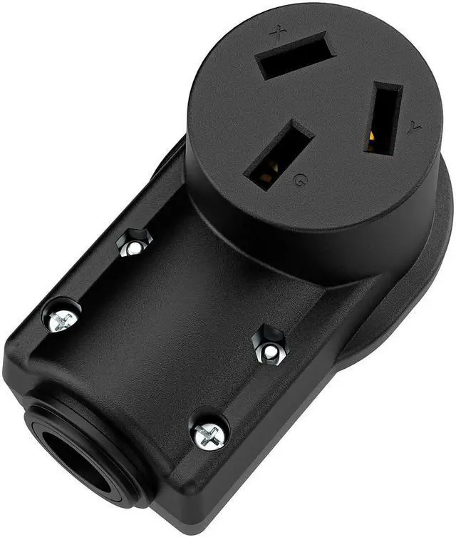 Main image of NEMA 10-50R Plug,10-50 50A/125/250V Female Connector, (ETL Certified) 50Amp 125/250Volt Cord End Socket, Female 50A Dryer Receptacle, Heavy Duty, Black Color