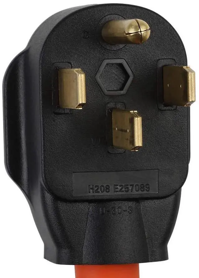 Alt view image 3 of 4 - 50CM Nema 14-50P to 6-50R Heavy Duty AWG8 STW 50 Amp Plug to 50 Amp (Welder) Socket Adapter Cable, Adapter Cord 50A Dryer 14-50P to Welder 6-50R 50A, Welding Adapter 6-50, 250V,1.5FT