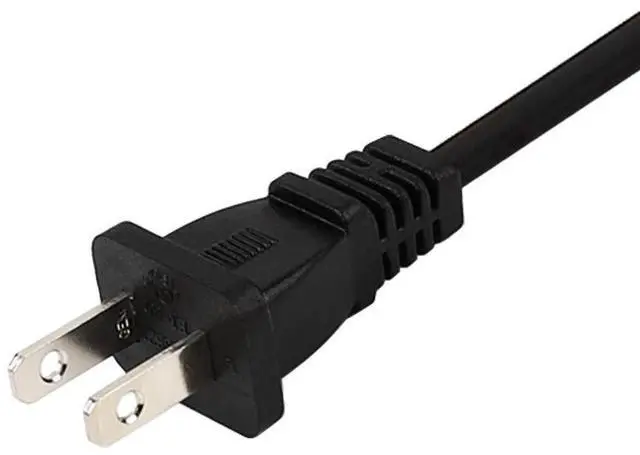 Alt view image 3 of 4 - 12FT US 2-Prong to IEC 320 C7 Right Angle-Down Angle Power Cord for LED LCD TV Monitor, Sony PS4 Slim Edition - Figure 8 Replacement Cable