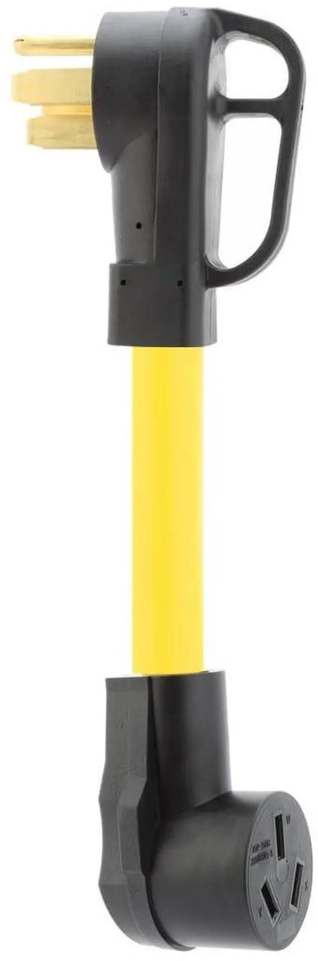 Main image of 1 Foot (STW 6AWG) Nema 14-50P to 10-50R Adapter Power Cable,50Amp Dryer 4-Prong Male to Nema 10-50R 3-Prong Female Adapter Cord