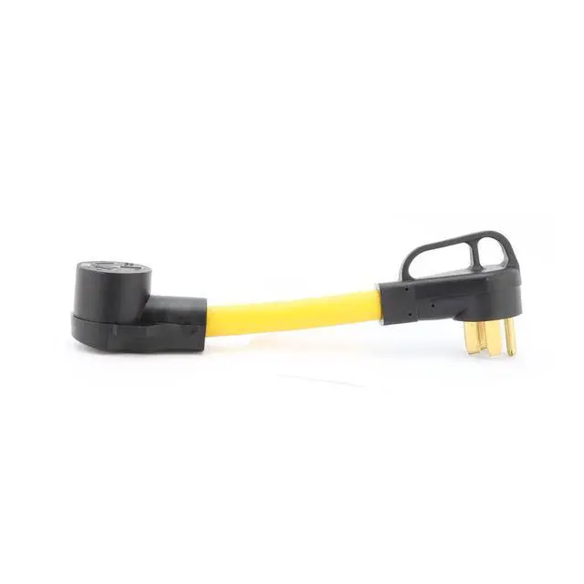 Alt view image 4 of 4 - 1 Foot (STW 6AWG) Nema 14-50P to 10-50R Adapter Power Cable,50Amp Dryer 4-Prong Male to Nema 10-50R 3-Prong Female Adapter Cord