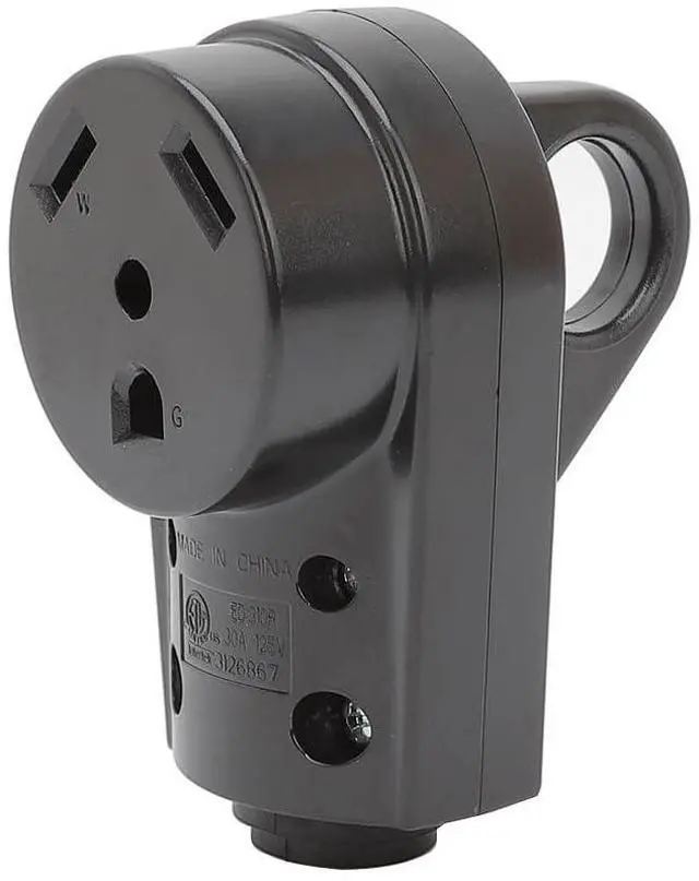 Main image of Nema TT-30R 30Amp 125V Female Socket Heavy Duty RV Replacement Socket for Camper Trailer Extension Power Cord. 30A 125V Camper Trailer AC Receptacle