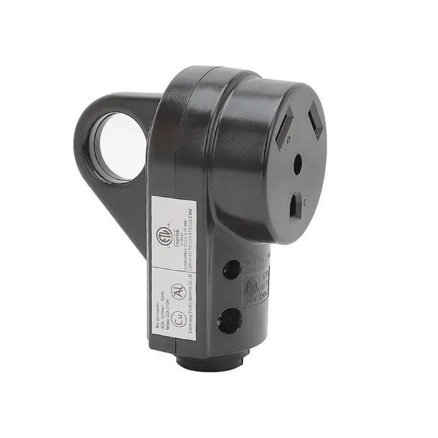 Alt view image 2 of 5 - Nema TT-30R 30Amp 125V Female Socket Heavy Duty RV Replacement Socket for Camper Trailer Extension Power Cord. 30A 125V Camper Trailer AC Receptacle