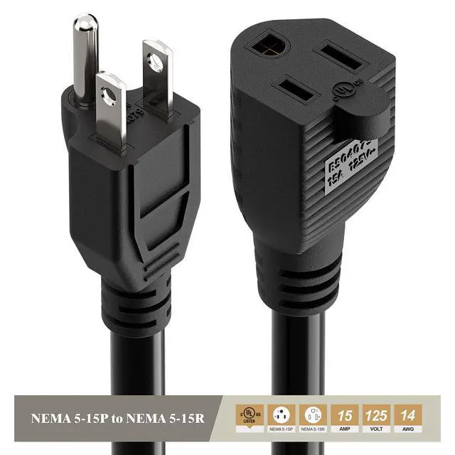 Alt view image 6 of 7 - Power Extension Cord with on Off Switch 3-Prong 3 Outlet Household Switchable Power Cord, Heavy Duty 15A 125V Switch Extension Cord, 40CM,AC0034