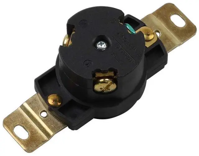 Alt view image 5 of 5 - Nema L6-15R 15A/250V 2 Pole 3 Wire Industrial Grade Locking Female Receptacle Connector, Industrial Twist Lock L6-15 15-AMP/250Volt AC Power Connector LK-2312F