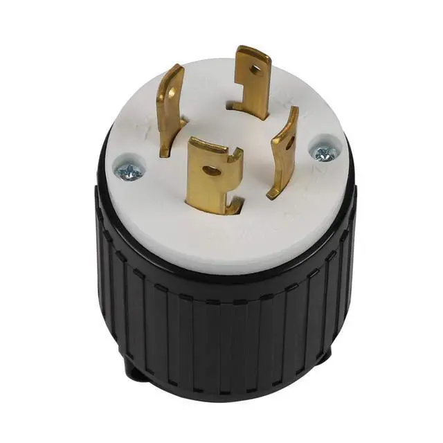 Alt view image 4 of 7 - Nema L14-30P 30A 125/250V 3 Pole 4 Wire Industrial Grade Locking Male Plug, Industrial Twist Lock L14-30 30-Amp Locking Plug. LK-6431
