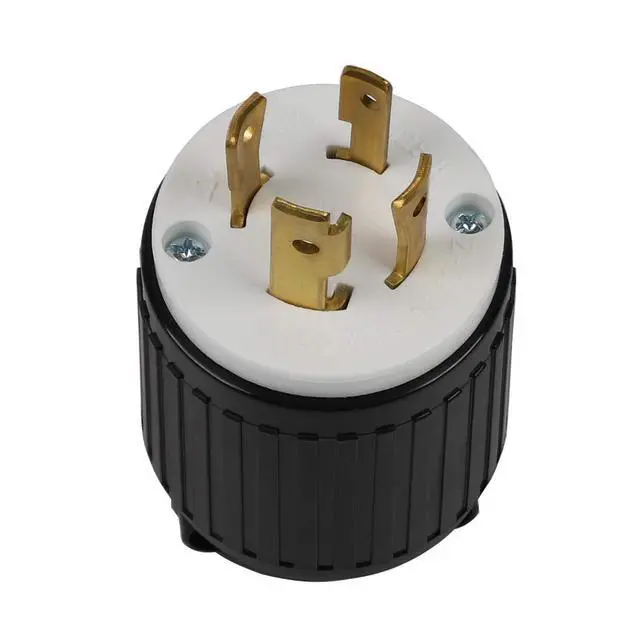 Alt view image 5 of 7 - Nema L14-30P 30A 125/250V 3 Pole 4 Wire Industrial Grade Locking Male Plug, Industrial Twist Lock L14-30 30-Amp Locking Plug. LK-6431
