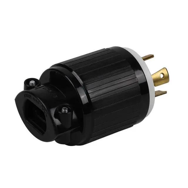 Alt view image 6 of 7 - Nema L14-30P 30A 125/250V 3 Pole 4 Wire Industrial Grade Locking Male Plug, Industrial Twist Lock L14-30 30-Amp Locking Plug. LK-6431