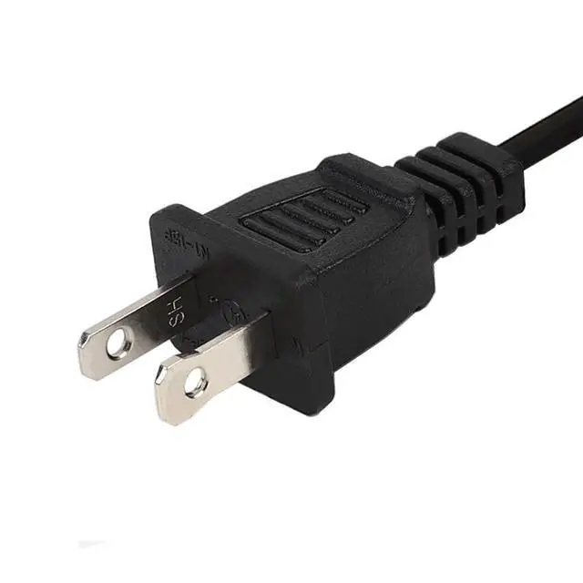 Alt view image 4 of 4 - 10FT(3M) 16AWG Polarized US 2-Prong Male-Female Extension Power Cable,US AC 2-Prong Male/Female Power cable10A/125V,Nema 1-15P to 1-15R Cable Polarized