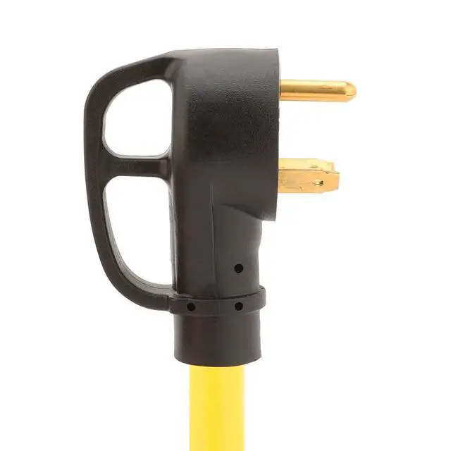 Alt view image 4 of 5 - Nema TT-30P to L5-30R Adapter Cord, 30Amp Trailer Male to 30Amp Generator Female Adapter Cord, Trailer to Generator Adapter, STW 10AWG Length= 1Foot AC0054
