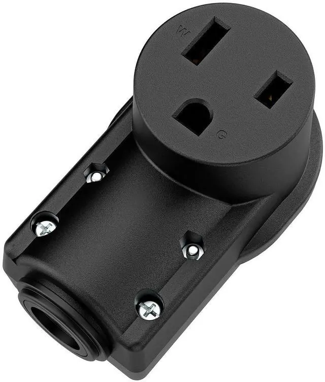 Main image of NEMA 5-50R Socket,5-50R Female Connector, (ETL Certified) 50Amp 125Volt 50A/125V Heavy Duty Receptacle, Black Color.