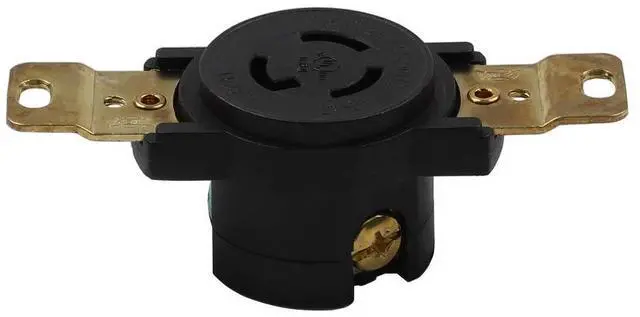 Alt view image 3 of 5 - Nema L5-15 15A/125V 2 Pole 3 Wire Industrial Grade Locking Female Receptacle Connector, Industrial Twist Lock L5-15 15-AMP AC Power Connector. LK-2311F