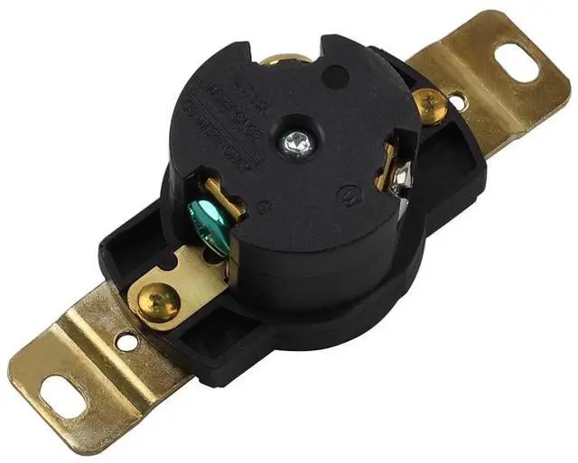 Alt view image 4 of 5 - Nema L5-15 15A/125V 2 Pole 3 Wire Industrial Grade Locking Female Receptacle Connector, Industrial Twist Lock L5-15 15-AMP AC Power Connector. LK-2311F