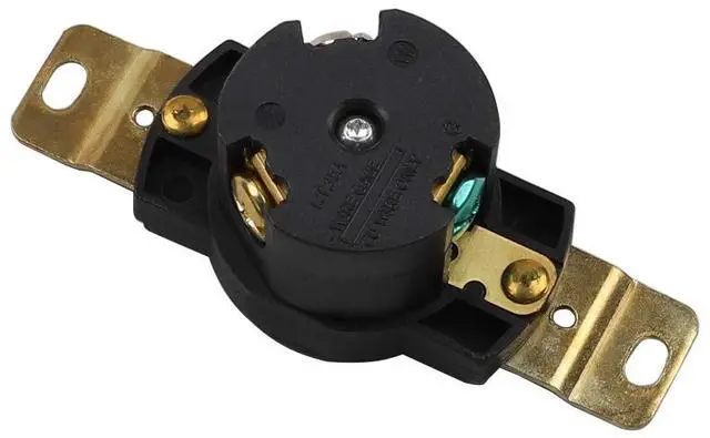 Alt view image 5 of 5 - Nema L5-15 15A/125V 2 Pole 3 Wire Industrial Grade Locking Female Receptacle Connector, Industrial Twist Lock L5-15 15-AMP AC Power Connector. LK-2311F
