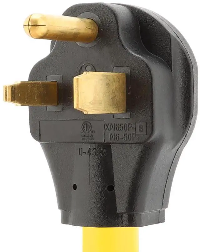 Alt view image 2 of 4 - Nema 6-50P to 10-30R Power Adapter Cord, 50A Welder Male to 30A Dryer Female Adapter, STW 10AWG Length= 1FootAC0057