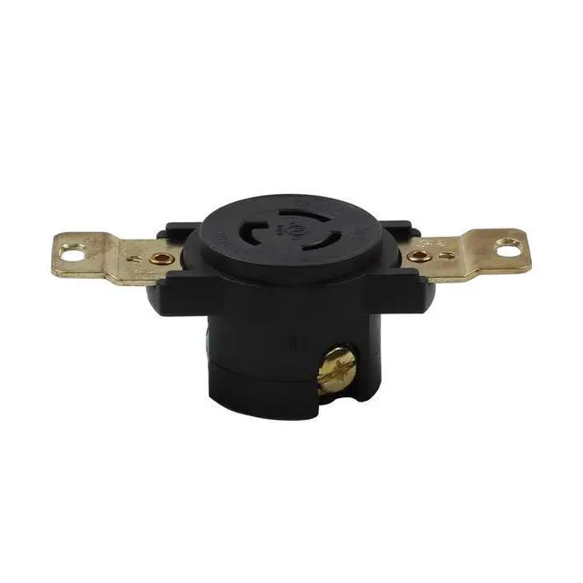 Alt view image 3 of 5 - Nema L7-15R 15A/277V 2 Pole 3 Wire Industrial Grade Locking Female Receptacle Connector, Industrial Twist Lock L7-15 15-AMP/277Volt AC Power Connector. LK-2313F