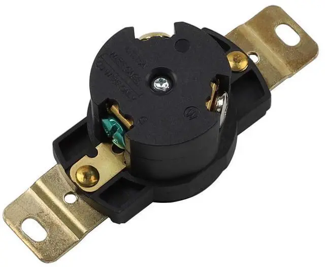 Alt view image 4 of 5 - Nema L7-15R 15A/277V 2 Pole 3 Wire Industrial Grade Locking Female Receptacle Connector, Industrial Twist Lock L7-15 15-AMP/277Volt AC Power Connector. LK-2313F