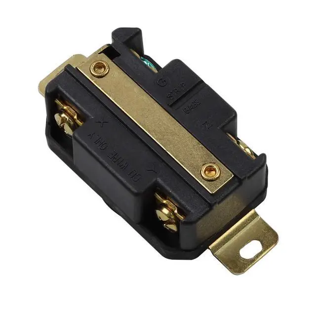 Alt view image 5 of 5 - Nema L15-30R 30A 250V 3 Pole 4 Wire Industrial Grade Locking Female Receptacle Connector, Industrial Twist Lock L15-30R 30-Amp Generator Receptacle. LK-2432F