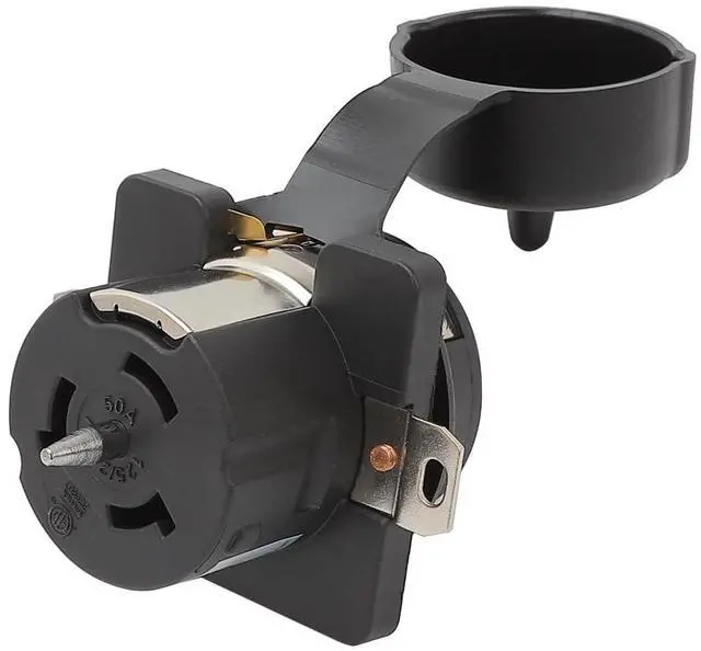 Main image of Nema SS 2-50R 50Amp 125/250V Marine Shore Power Socket, SS2-50R Female 50Amp 125/250V Receptacle Straight Blade 50AMP Receptacle (CS6369)