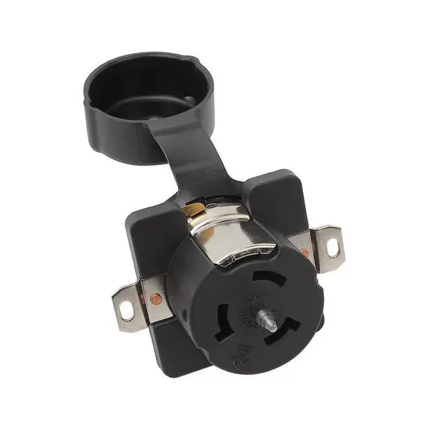 Alt view image 2 of 5 - Nema SS 2-50R 50Amp 125/250V Marine Shore Power Socket, SS2-50R Female 50Amp 125/250V Receptacle Straight Blade 50AMP Receptacle (CS6369)