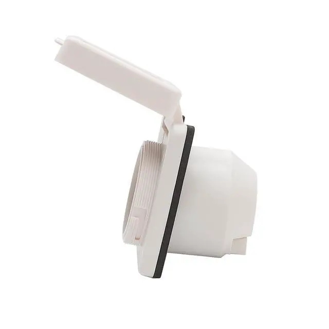 Alt view image 5 of 5 - 30Amp RV Power Inlet Box Nema L5-30P 30A Camper RV Power Inlet, 30A 125V Marine Shore Twist Lock Power Inlet for Camper RV, with Cover Cap White