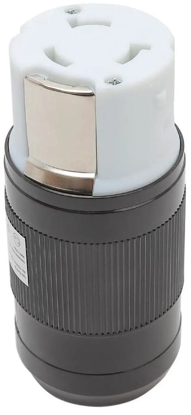 Alt view image 4 of 5 - 50Amp Marine Shore Replacement Twist Locking Connector (NEMA SS2-50R) 3 P 4 Wire Grounding,50A 125V/ 250V. RV Marine Twist Lock 50A Power Receptacle.