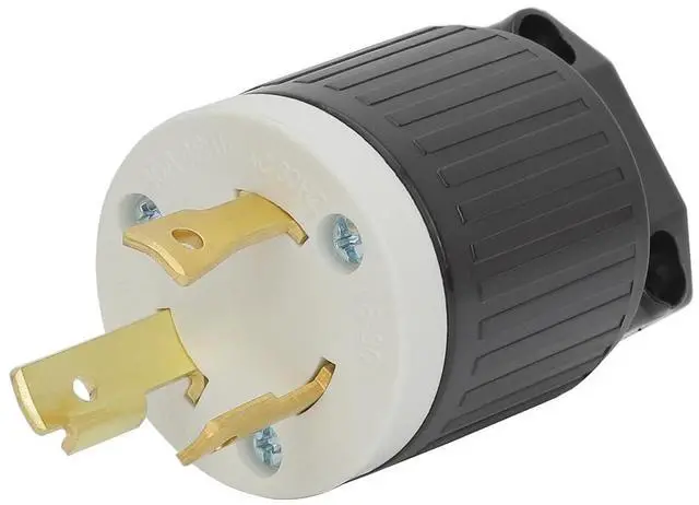 Main image of Nema L8-30P 30 Amp 480 Volt Connector, L8-30 Locking Power Cord Connector , Locking Plug, Industrial Grade DIY Twist-Lock Cord Female Plug