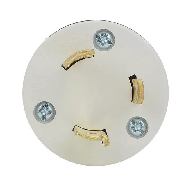 Alt view image 3 of 6 - Nema L8-30P 30 Amp 480 Volt Connector, L8-30 Locking Power Cord Connector , Locking Plug, Industrial Grade DIY Twist-Lock Cord Female Plug