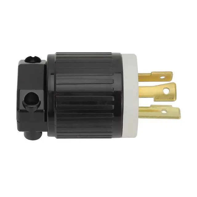 Alt view image 5 of 6 - Nema L8-30P 30 Amp 480 Volt Connector, L8-30 Locking Power Cord Connector , Locking Plug, Industrial Grade DIY Twist-Lock Cord Female Plug