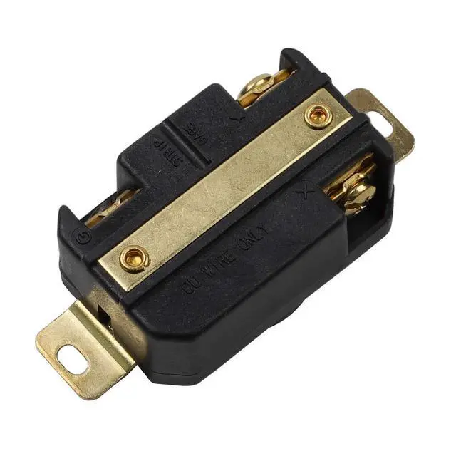 Alt view image 4 of 5 - Nema L8-30R 30A 480V 2 Pole 3 Wire Industrial Grade Locking Female Receptacle Connector, Industrial Twist Lock L8-30R 30-Amp Generator Receptacle. LK-2334F