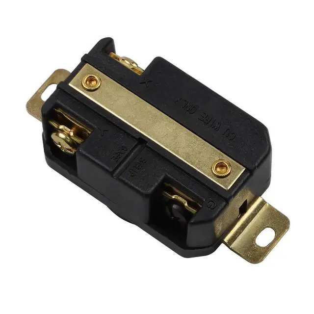Alt view image 5 of 5 - Nema L8-30R 30A 480V 2 Pole 3 Wire Industrial Grade Locking Female Receptacle Connector, Industrial Twist Lock L8-30R 30-Amp Generator Receptacle. LK-2334F
