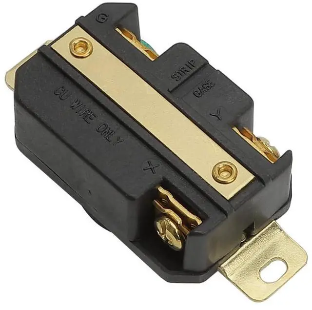 Alt view image 4 of 6 - Nema L6-20R 20A 250V 2 Pole 3 Wire Industrial Grade Locking Female Receptacle Connector, Industrial Twist Lock L6-20 20-Amp Generator Receptacle. LK-2322F