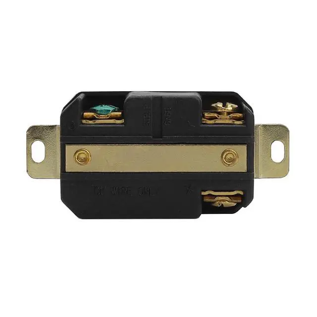 Alt view image 6 of 6 - Nema L6-20R 20A 250V 2 Pole 3 Wire Industrial Grade Locking Female Receptacle Connector, Industrial Twist Lock L6-20 20-Amp Generator Receptacle. LK-2322F