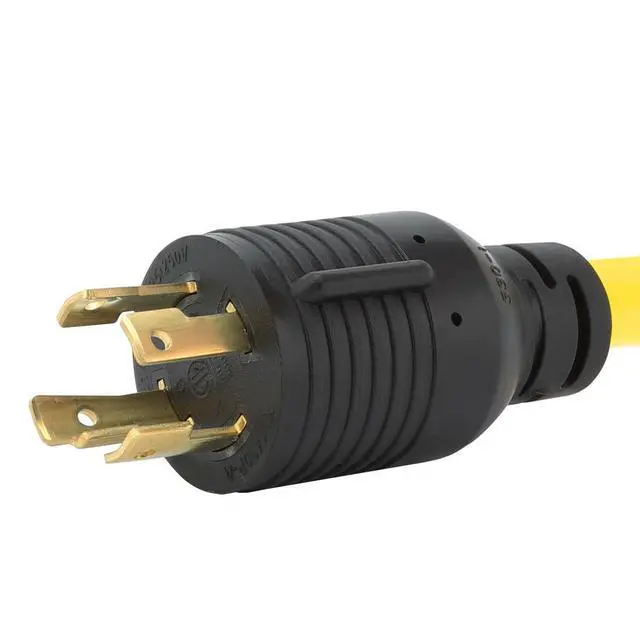 Alt view image 2 of 5 - Nema L14-30P to TT-30R 30A Generator Plug to 30A Trailer Adapter Cord, Generator 30 Amp to 30 Amp Trailer Female Adapter Cable, Heavy Duty STW 10AWG Length= 1Foot