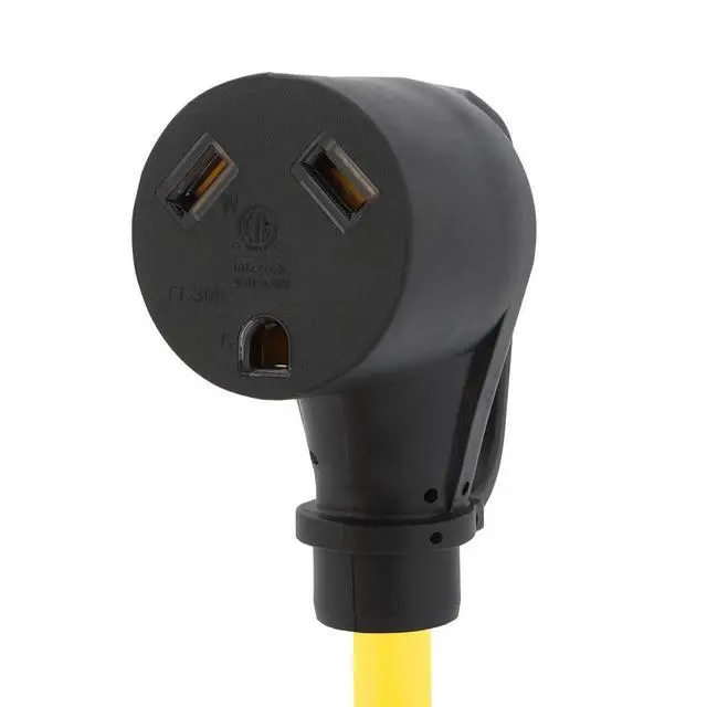 Alt view image 3 of 5 - Nema L14-30P to TT-30R 30A Generator Plug to 30A Trailer Adapter Cord, Generator 30 Amp to 30 Amp Trailer Female Adapter Cable, Heavy Duty STW 10AWG Length= 1Foot