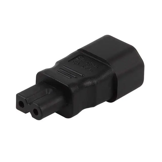Alt view image 2 of 4 - IEC C14 to Polarized C7 AC Power Adapter, IEC 3-Prong Male to Figure 8 Female Polarized AC Adapter, Polarized Adapter Replacement for Vizio LED TV etc