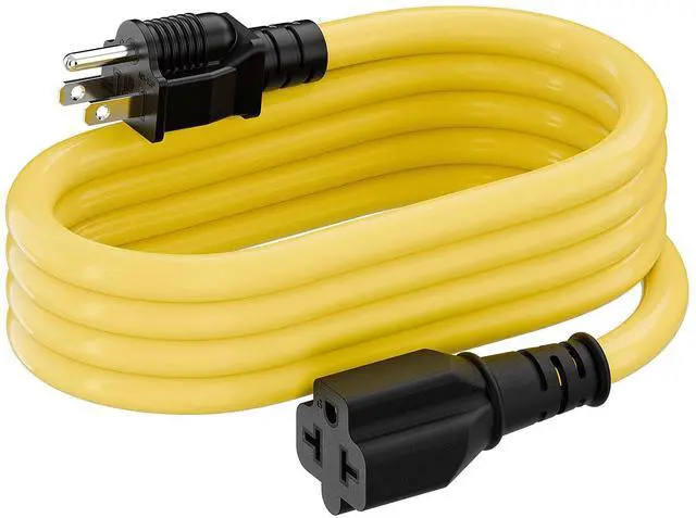 Main image of Four-in-One 12AWG Heavy Duty 15 Amp Household AC Plug to 20 Amp T Blade Adapter Cable,5-15P to 5-20R/ 6-15R/6-20R, 4 in 1 AC Power Adapter,15A 125V to 20A 250V 15A 125V to 20A 250V Adapter Cable, 6FT