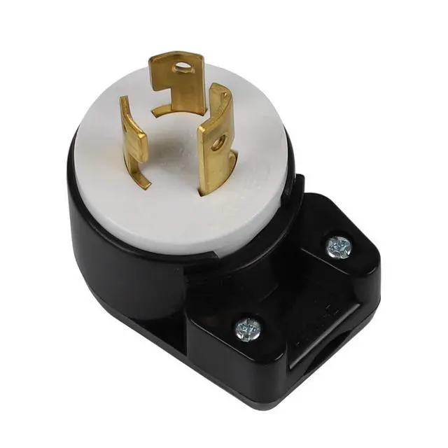 Alt view image 2 of 5 - Right angled Nema L7-15P 15A/277V 2 Pole 3 Wire Industrial Grade Locking Male Plug, Industrial Twist Lock L7-15 15-Amp/277-Volt 12 Directions Adjustable AC Plug. LK-6313T