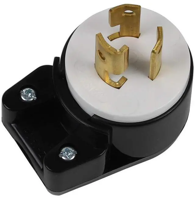 Main image of Right angled Nema L7-15P 15A/277V 2 Pole 3 Wire Industrial Grade Locking Male Plug, Industrial Twist Lock L7-15 15-Amp/277-Volt 12 Directions Adjustable AC Plug. LK-6313T