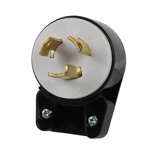 Alt view image 5 of 5 - Right angled Nema L7-15P 15A/277V 2 Pole 3 Wire Industrial Grade Locking Male Plug, Industrial Twist Lock L7-15 15-Amp/277-Volt 12 Directions Adjustable AC Plug. LK-6313T
