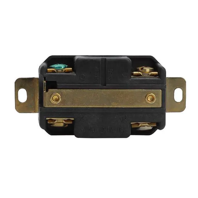 Alt view image 6 of 6 - Nema L14-20R 20A 125/250V 3 Pole 4 Wire Industrial Grade Locking Female Receptacle Connector, Industrial Twist Lock L14-20 20-Amp Generator Receptacle. UL CUL certificated LK-2421F