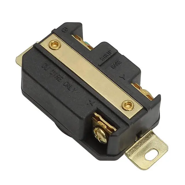 Alt view image 4 of 6 - Nema L8-20R 20A 480V 2 Pole 3 Wire Industrial Grade Locking Female Receptacle Connector, Industrial Twist Lock L8-20 20-Amp Generator Receptacle. LK-2324F Black