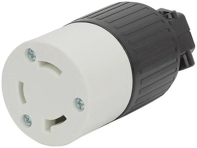 Main image of Nema L8-30R 30 Amp 480 Volt Connector, L8-30 Locking Power Cord Connector , Locking Plug, Industrial Grade DIY Twist-Lock Cord Male Plug